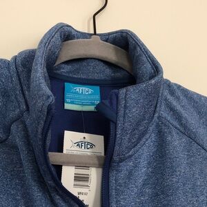 AFTCO Blue Fishing Apparel Zip up Jacket